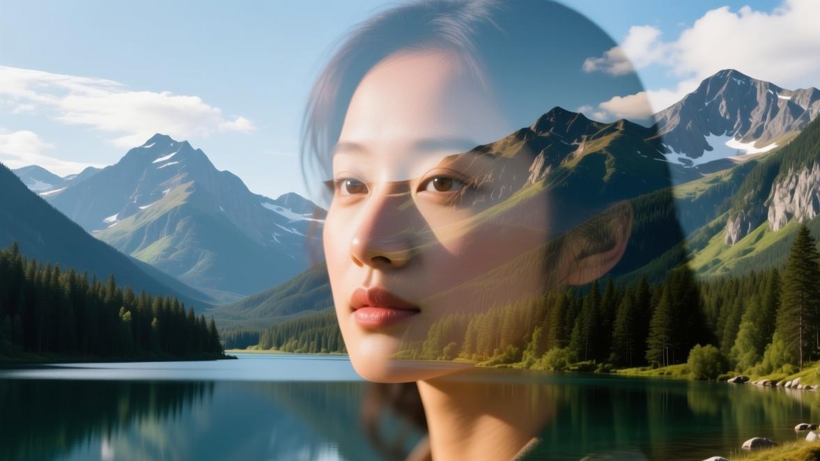 美图秀秀蒙版融合创意效果