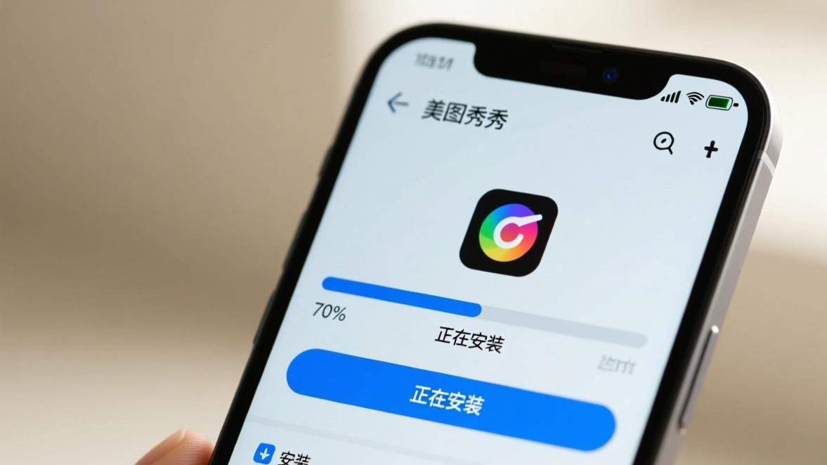 iPhone版美图秀秀操作界面