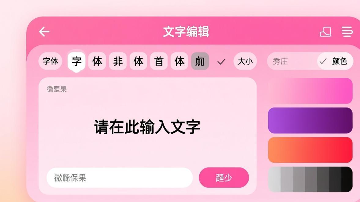 美图秀秀文字添加效果展示