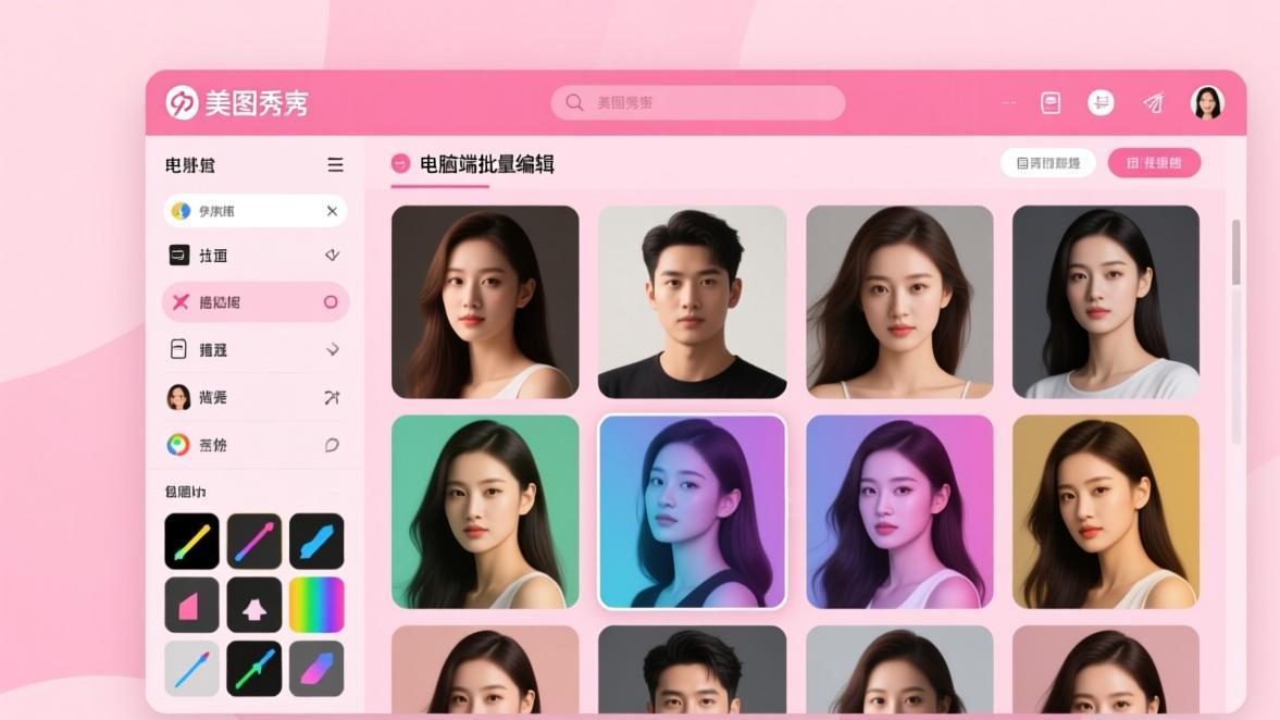 美图秀秀批量编辑