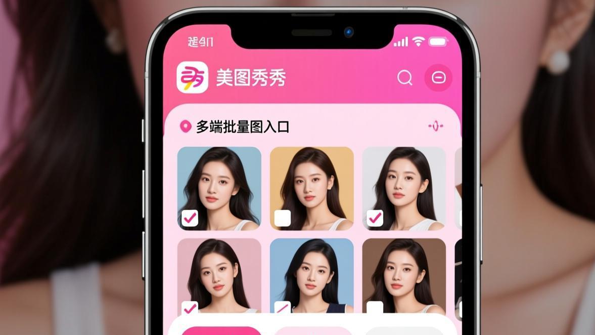 美图秀秀批量编辑