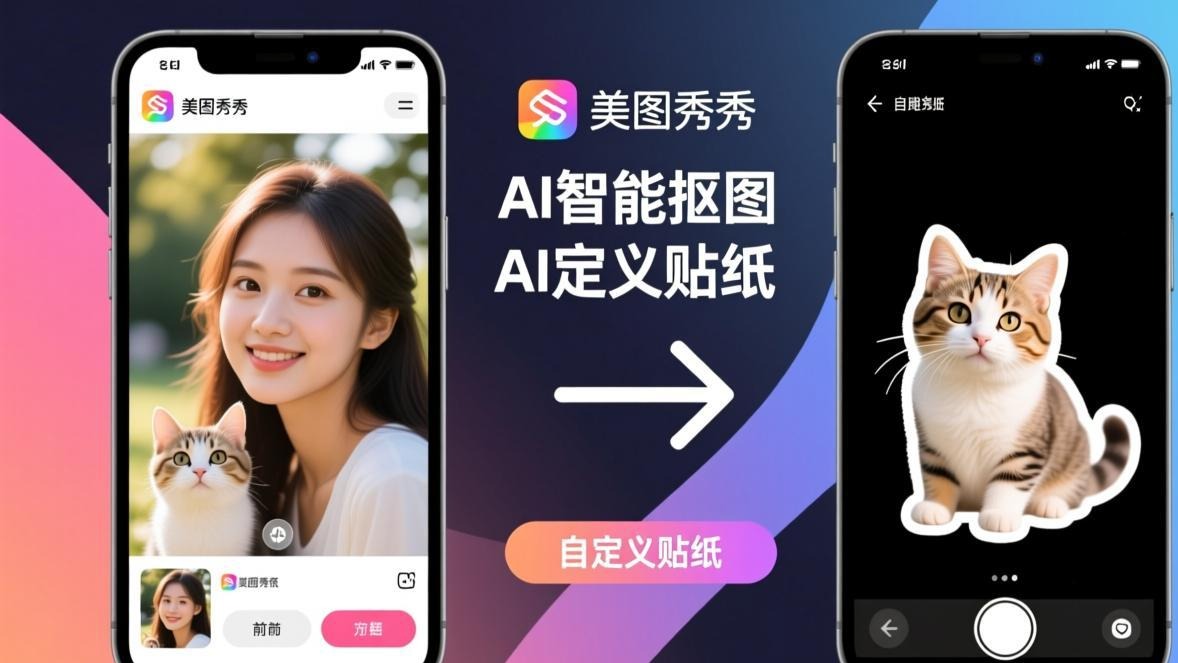 美图秀秀贴纸子分类界面浏览