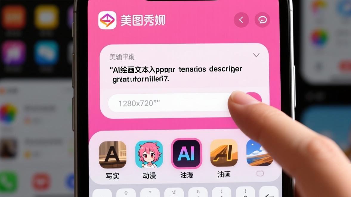 美图秀秀AI绘画功能界面