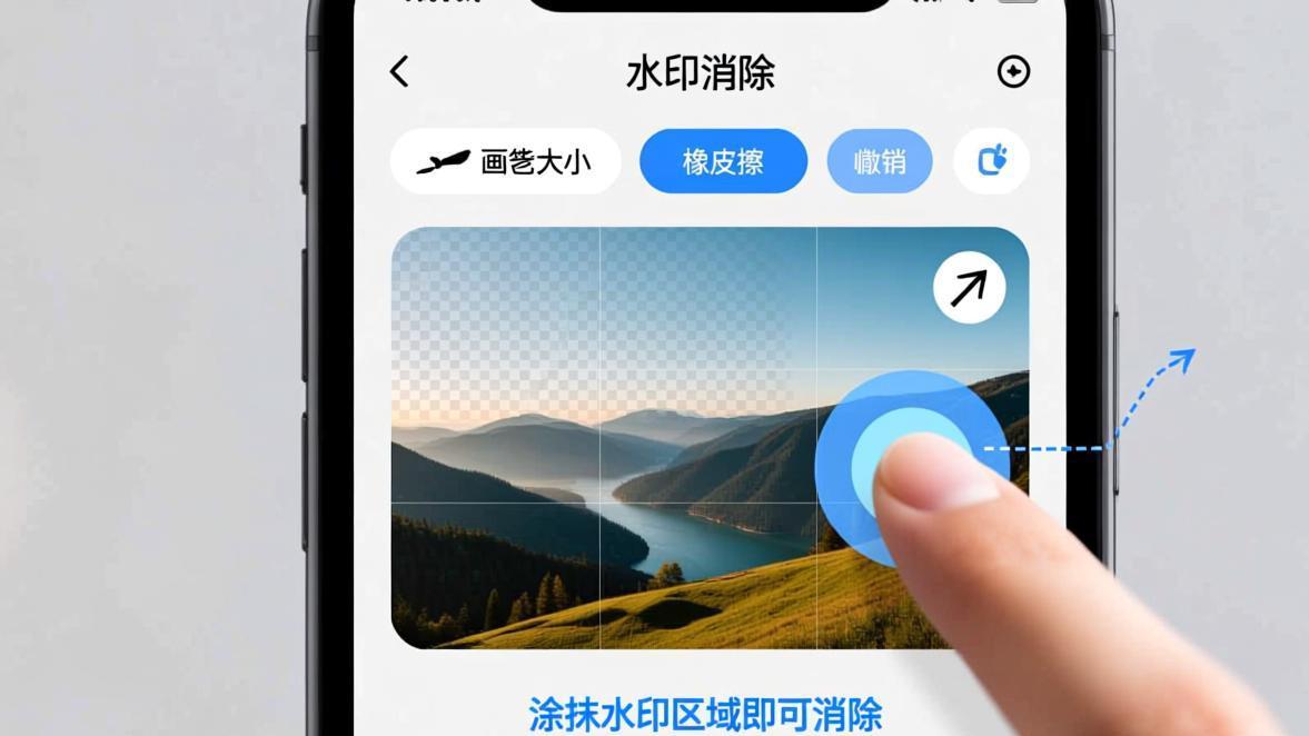 美图秀秀去水印操作界面
