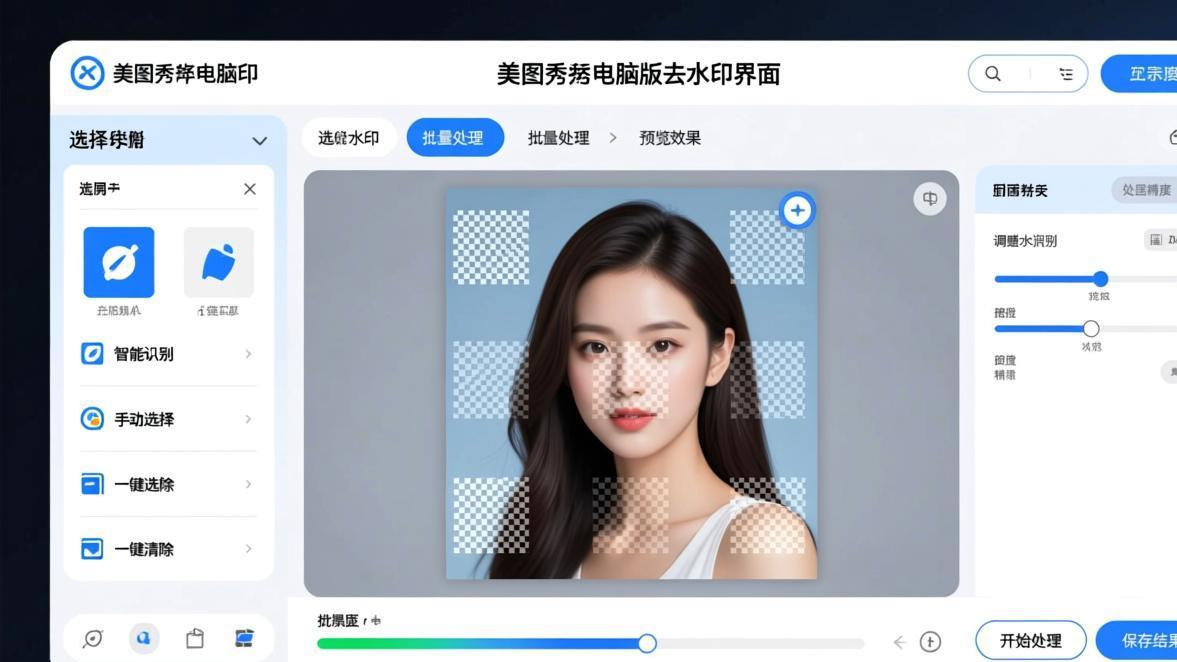 美图秀秀水印消除效果对比