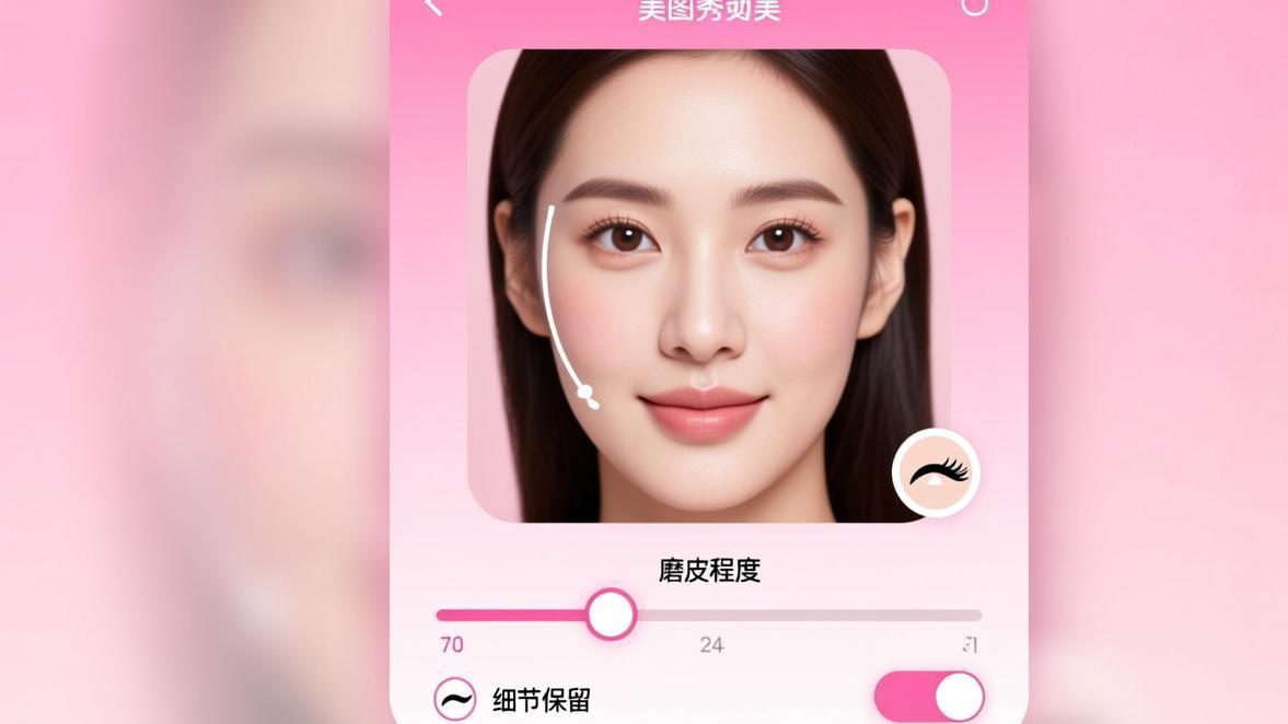美图秀秀磨皮功能界面