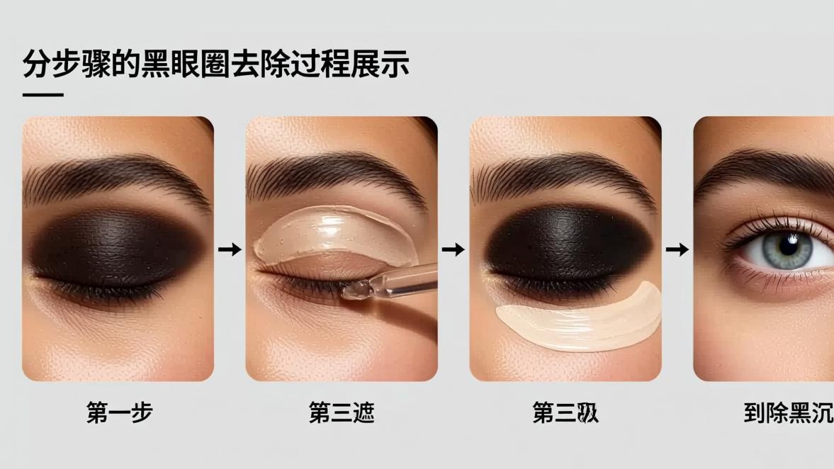 消除笔处理黑眼圈操作过程