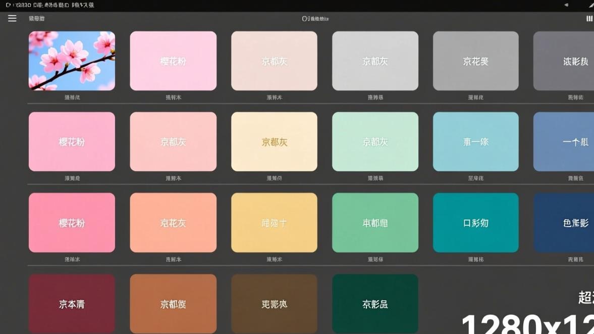 美图秀秀五种调色风格对比效果