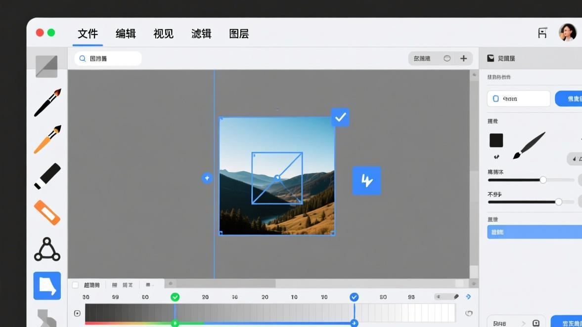 网页版人像美颜界面