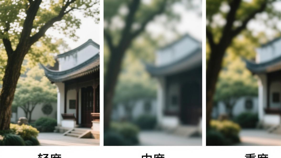 不同场景虚化效果对比